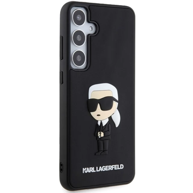 Чохол Karl Lagerfeld 3D Rubber Ikonik для Samsung Galaxy S24 (S921) Black (KLHCS24S3DRKINK)