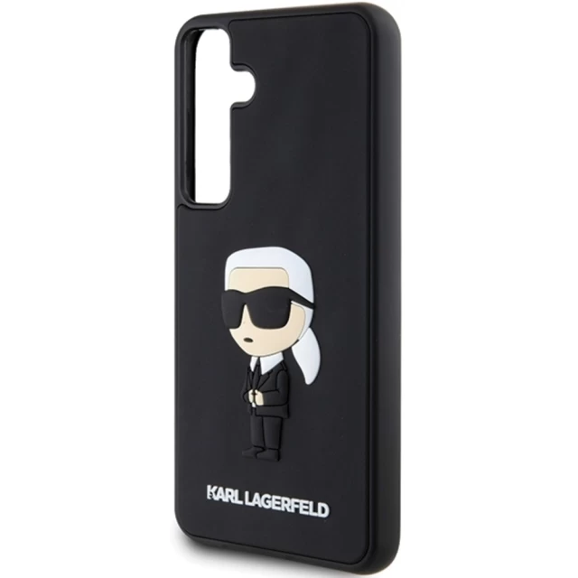 Чохол Karl Lagerfeld 3D Rubber Ikonik для Samsung Galaxy S24 (S921) Black (KLHCS24S3DRKINK)