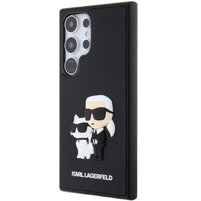 Чехол Karl Lagerfeld 3D Rubber Karl & Choupette для Samsung Galaxy S24 Ultra (S928) Black (KLHCS24L3DRKCNK)