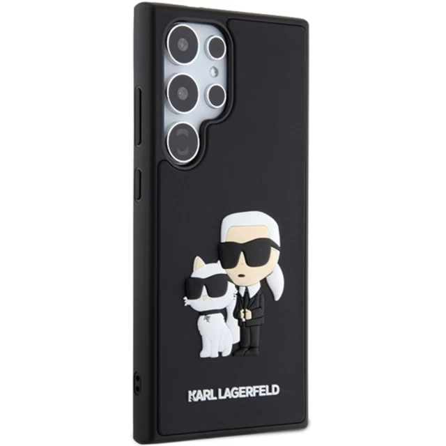 Чохол Karl Lagerfeld 3D Rubber Karl & Choupette для Samsung Galaxy S24 Ultra (S928) Black (KLHCS24L3DRKCNK)