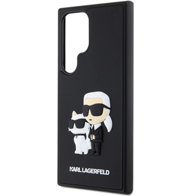 Чохол Karl Lagerfeld 3D Rubber Karl & Choupette для Samsung Galaxy S24 Ultra (S928) Black (KLHCS24L3DRKCNK)