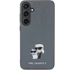 Чохол Karl Lagerfeld Saffiano Karl & Choupette Metal Pin для Samsung Galaxy S24 (S921) Grey (KLHCS24SPSAKCMPK)