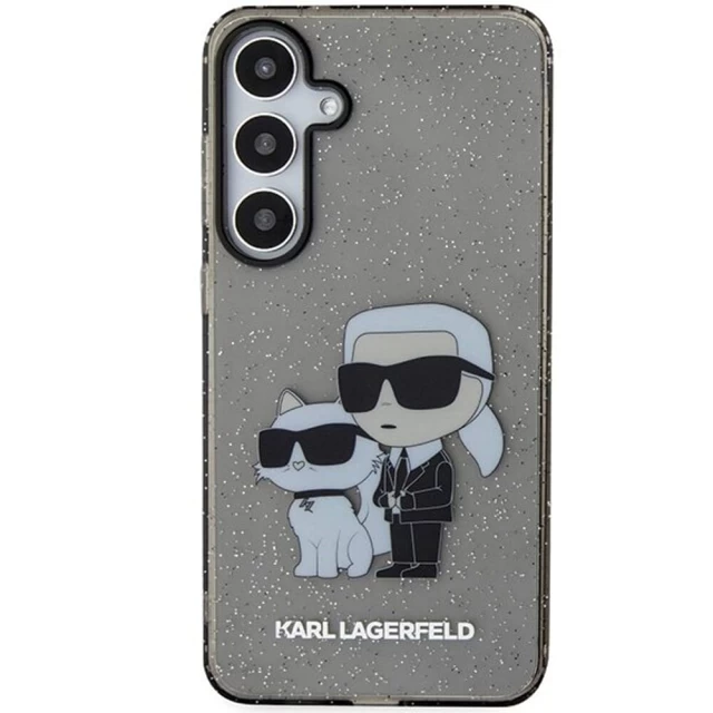 Чохол Karl Lagerfeld Glitter Karl & Choupette для Samsung Galaxy S24 (S921) Black (KLHCS24SHNKCTGK)