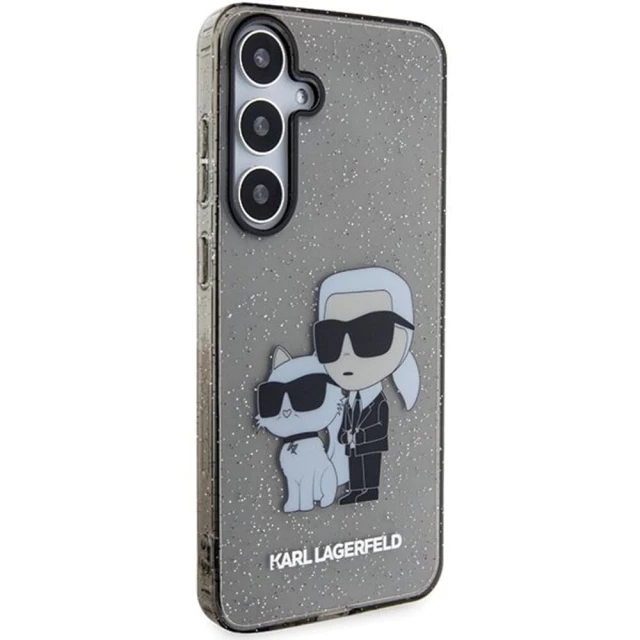 Чохол Karl Lagerfeld Glitter Karl & Choupette для Samsung Galaxy S24 (S921) Black (KLHCS24SHNKCTGK)