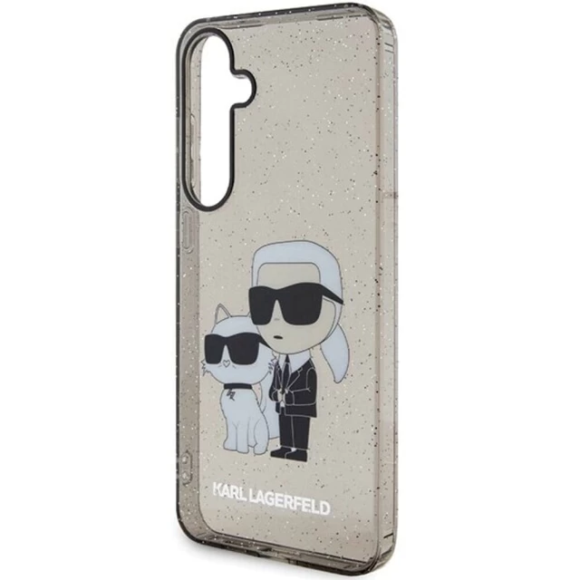 Чехол Karl Lagerfeld Glitter Karl & Choupette для Samsung Galaxy S24 (S921) Black (KLHCS24SHNKCTGK)