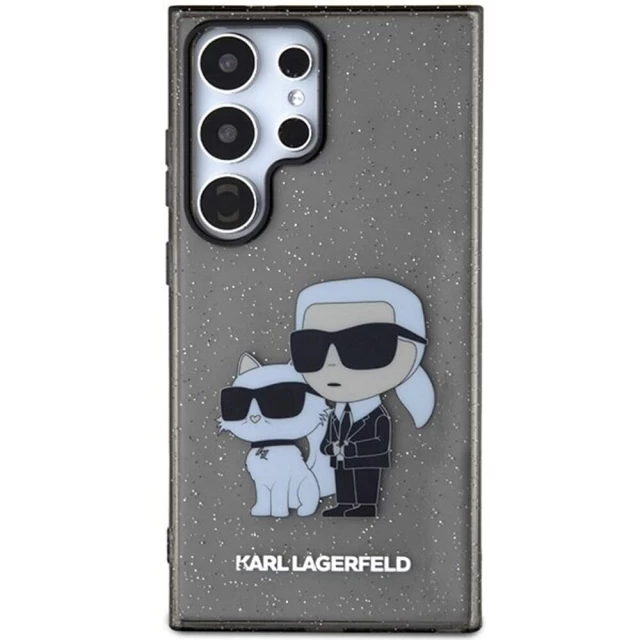 Чохол Karl Lagerfeld Glitter Karl & Choupette для Samsung Galaxy S24 Ultra (S928) Black (KLHCS24LHNKCTGK)