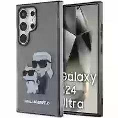Чехол Karl Lagerfeld Glitter Karl & Choupette для Samsung Galaxy S24 Ultra (S928) Black (KLHCS24LHNKCTGK)
