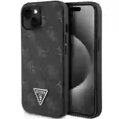 Чехол Guess 4G Triangle Metal Logo для iPhone 15 Plus | 14 Plus Black (GUHCP15MPG4GPK)