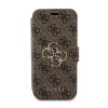 Чехол-книжка Guess 4G Metal Logo для iPhone 15 Pro Max Brown (GUBKP15X4GMGBR)