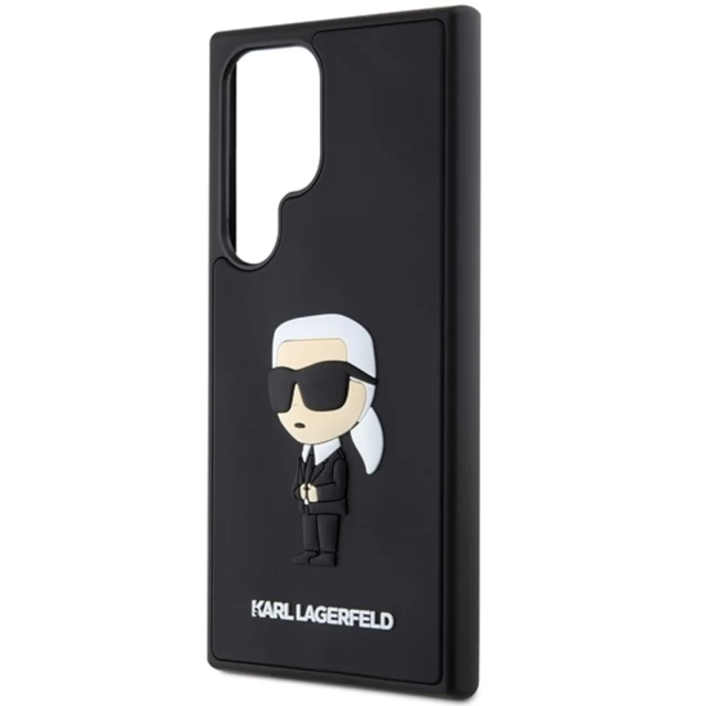 Чохол Karl Lagerfeld 3D Rubber Ikonik для Samsung Galaxy S24 Ultra (S928) Black (KLHCS24L3DRKINK)