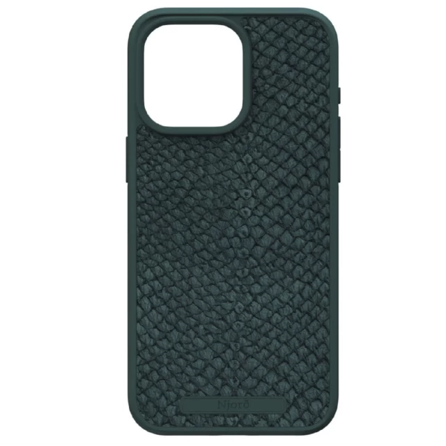 Чохол Elements Njord Salmon Leather Case для iPhone 15 Pro Max Dark Green with MagSafe (NA54SL02)