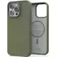 Чехол Elements Njord Suede Case для iPhone 15 Pro Max Olive with MagSafe (NA54SU06)