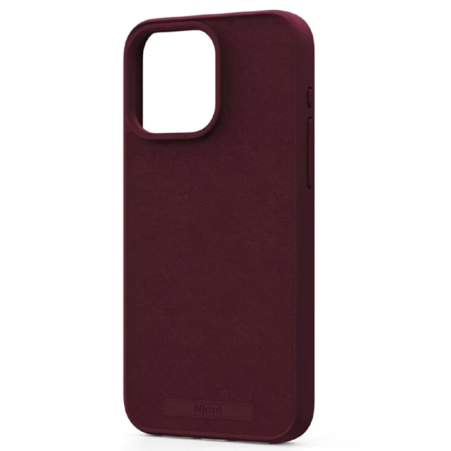 Чехол Elements Njord Suede Case для iPhone 15 Pro Max Crimson Red with MagSafe (NA54SU11)