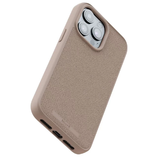 Чехол Elements Njord Fabric Case для iPhone 15 Pro Max Pink Sand with MagSafe (NA54FA12)
