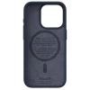 Чехол Elements Njord Salmon Leather Case для iPhone 15 Pro Petrol Blue with MagSafe (NA53SL01)