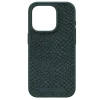 Чохол Elements Njord Salmon Leather Case для iPhone 15 Pro Dark Green with MagSafe (NA53SL02)