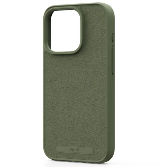 Чохол Elements Njord Suede Case для iPhone 15 Pro Olive with MagSafe (NA53SU06)