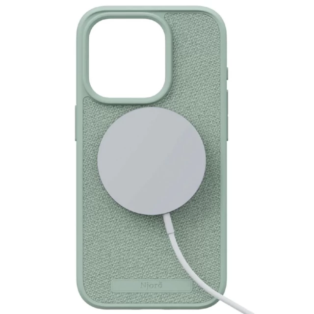Чохол Elements Njord Fabric Case для iPhone 15 Pro Turquoise with MagSafe (NA53FA13)