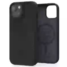 Чехол Elements Njord Salmon Leather Case для iPhone 15 Black with MagSafe (NA51SL00)