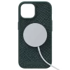 Чохол Elements Njord Salmon Leather Case для iPhone 15 Dark Green with MagSafe (NA51SL02)