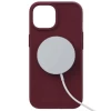 Чехол Elements Njord Suede Case для iPhone 15 Crimson Red with MagSafe (NA51SU11)