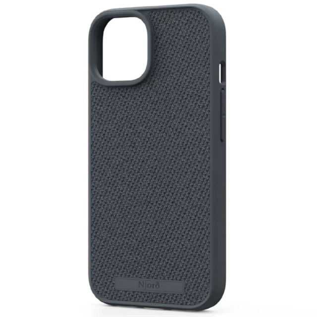 Чехол Elements Njord Fabric Case для iPhone 15 Dark Grey with MagSafe (NA51FA09)
