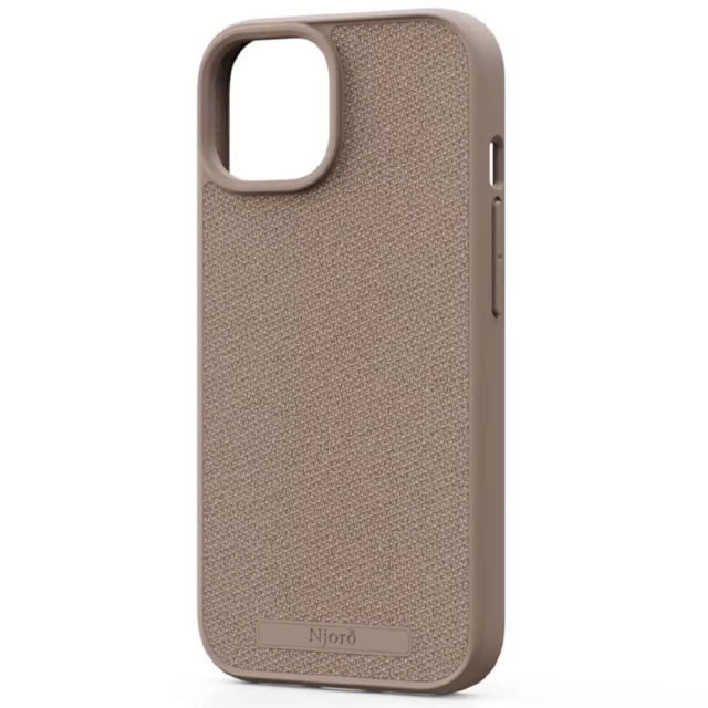 Чехол Elements Njord Fabric Case для iPhone 15 Pink Sand with MagSafe (NA51FA12)