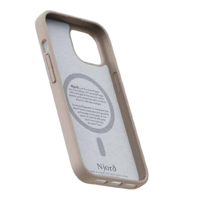 Чохол Elements Njord Fabric Case для iPhone 15 Pink Sand with MagSafe (NA51FA12)