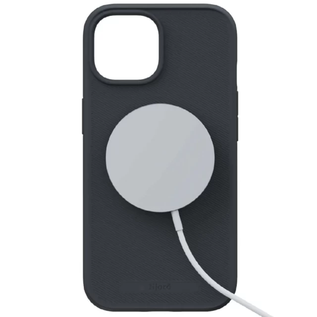 Чехол Elements Njord Slim Case для iPhone 15 Black with MagSafe (NA51GR09)