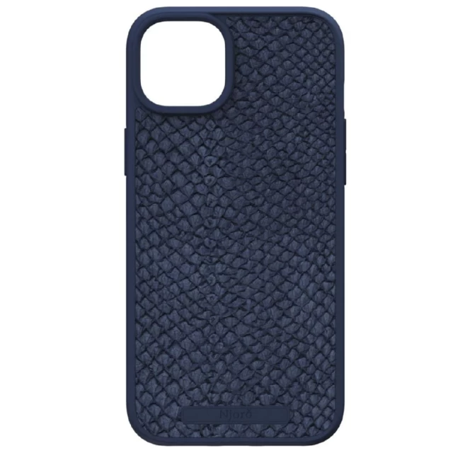 Чехол Elements Njord Salmon Leather Case для iPhone 15 Plus Petrol Blue with MagSafe (NA52SL01)
