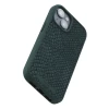 Чехол Elements Njord Salmon Leather Case для iPhone 15 Plus Dark Green with MagSafe (NA52SL02)
