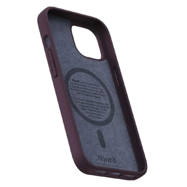 Чохол Elements Njord Salmon Leather Case для iPhone 15 Plus Rust with MagSafe (NA52SL03)