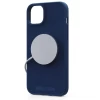 Чехол Elements Njord Suede Case для iPhone 15 Plus Navy Blue with MagSafe (NA52SU01)