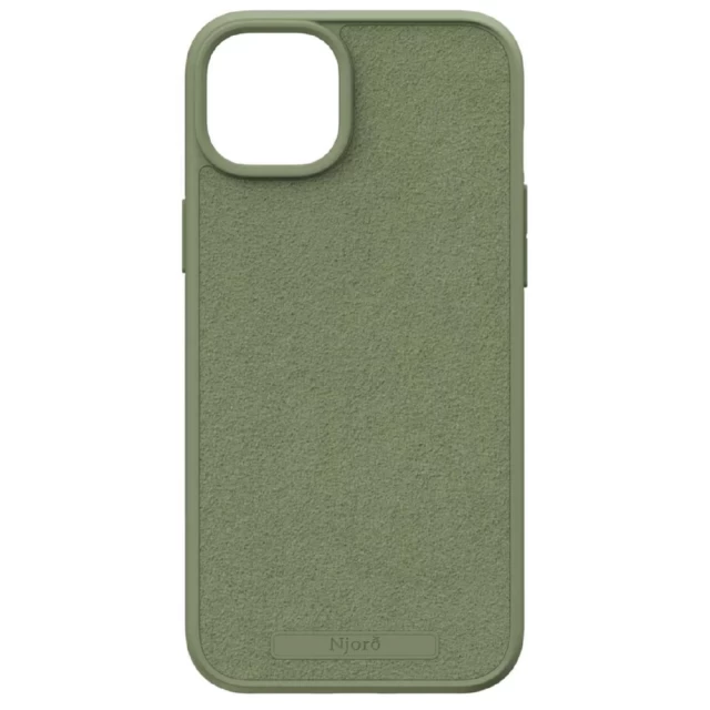 Чохол Elements Njord Suede Case для iPhone 15 Plus Olive with MagSafe (NA52SU06)