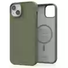 Чохол Elements Njord Suede Case для iPhone 15 Plus Olive with MagSafe (NA52SU06)