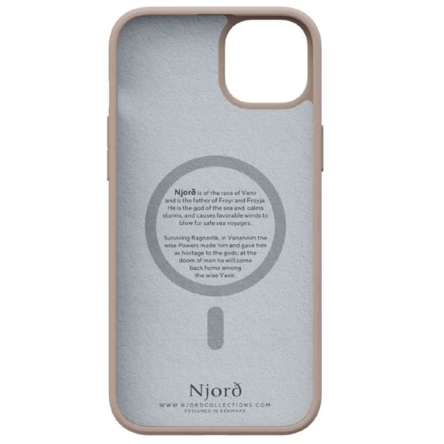 Чехол Elements Njord Fabric Case для iPhone 15 Plus Pink Sand with MagSafe (NA52FA12)