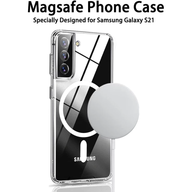 Чохол Upex Armor Case для Samsung Galaxy S21 Plus (G996) Clear with MagSafe (UP195063)