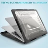 Чехол Upex Cyber Hexagon для MacBook Air M2 13.6 (2022) Black/Black (UP2384)