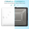 Чехол Upex Cyber Hexagon для MacBook Pro 14 M1/M2 2021 | 2022 | 2023 Crystal/Grey (UP2391)