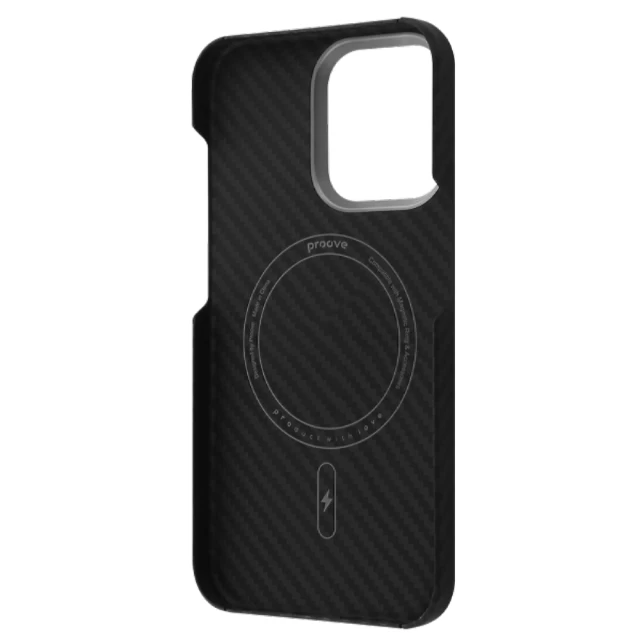 Чохол Proove Carbon Slim для iPhone 13 Pro Max Black with Magnetic Ring (PCCSIP13PM02)