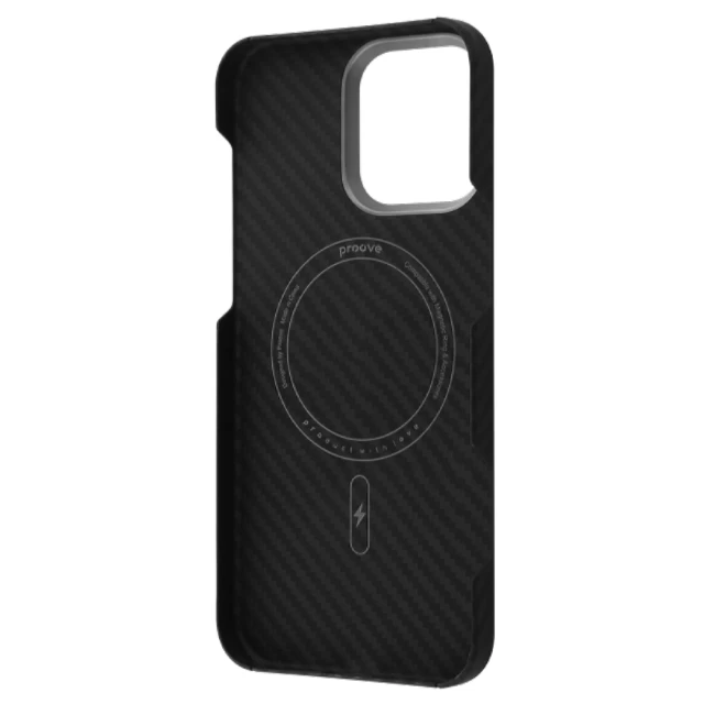 Чохол Proove Carbon Slim для iPhone 16 Pro Max Black with Magnetic Ring (PCCSIP16PM02)