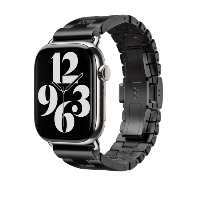 Ремінець Upex H-link Band для Apple Watch 49 | 45 | 44 | 42 mm Black (UP193001)