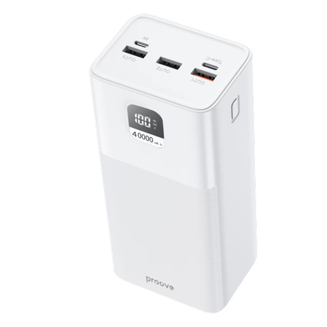 Портативний зарядний пристрій Proove Giant 40000 mAh 100W White (PBGI99320002)