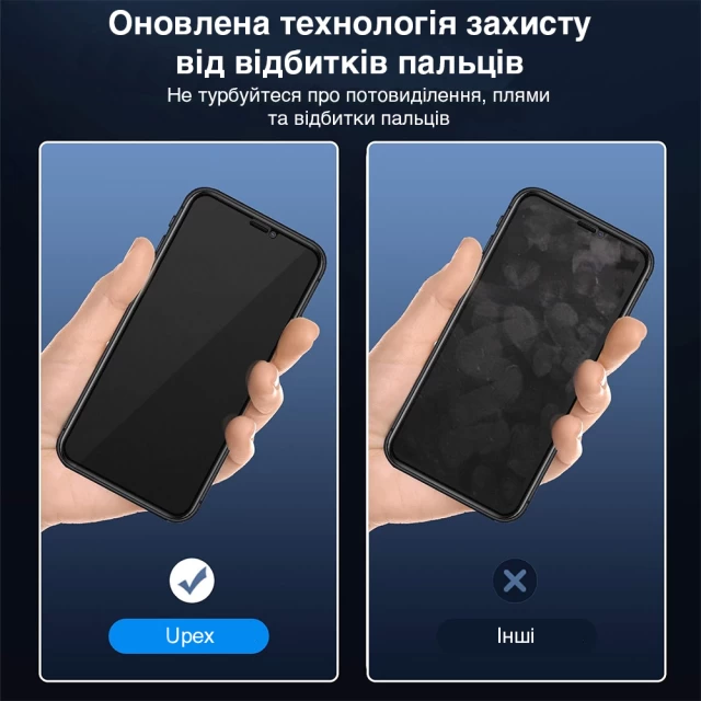Захисне скло PRIVACY Upex Anti-Peeping Full-Screen for iPhone 11 Pro Max | XS Max Антишпигун (UP51577)