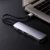 USB-хаб Upex USB Type-C - USB 3.0x3/SD+TF Card Reader Space Gray (UP10190)