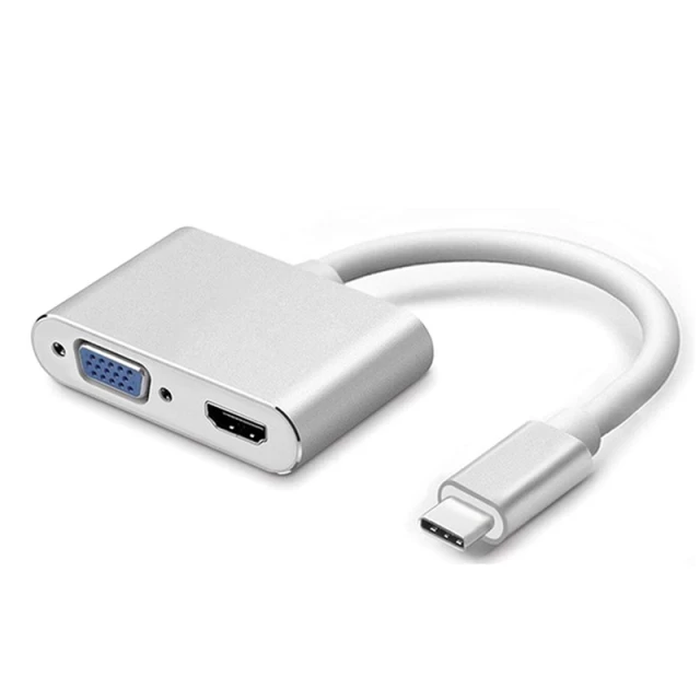 USB-хаб Upex USB Type-C - HDMI/VGA (UP10129)