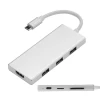 USB-хаб Upex USB Type-C - USB3.0x3/HDMI/Type-C/CardReader (UP10135)