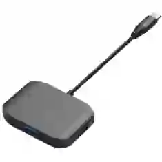 USB-хаб Upex USB Type-C - HDMI/USB 3.0/USB 2.0 Space Gray (UP10167)