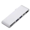 USB-хаб Upex USB Type-C - HDMI/USB 3.0x2/USB Type-C/SD+TF Card Reader Silver (UP10186)