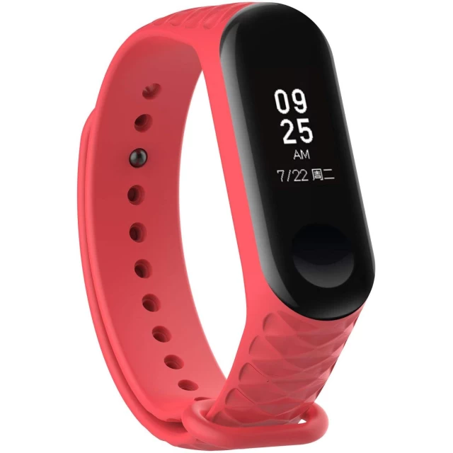 Ремінець ARM Ribbed для Xiaomi Mi Band 4/3 Red (ARM52100)